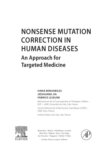 Nonsense mutation correction in human diseases : an approach for targeted medicine