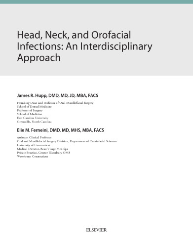 Head, Neck, and Orofacial Infections: A Multidisciplinary Approach, 1e