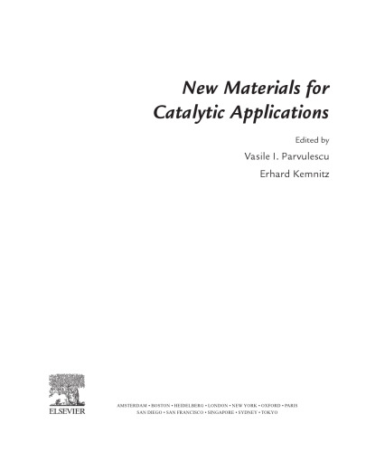 New Materials for Catalytic Applications