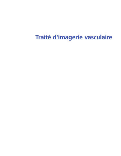Traité D'imagerie Vasculaire