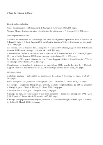 L'otoscopie en pratique clinique