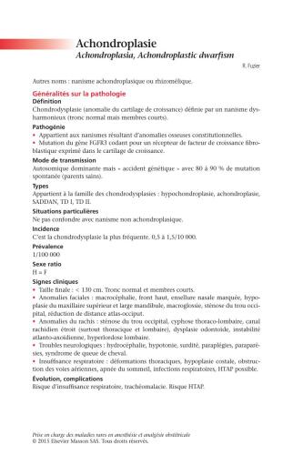 Prise en charge des maladies rares en anesthésie et analgésie obstétricales: En 200 fiches