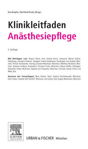 Klinikleitfaden Anästhesiepflege