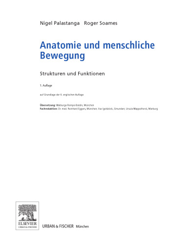 Anatomie und menschliche Bewegung : Strukturen und Funktionen