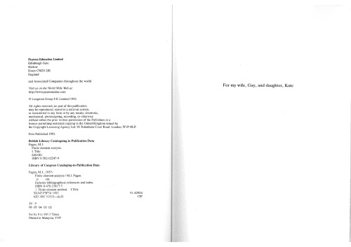 Finite Element Analysis: Theory and Practice