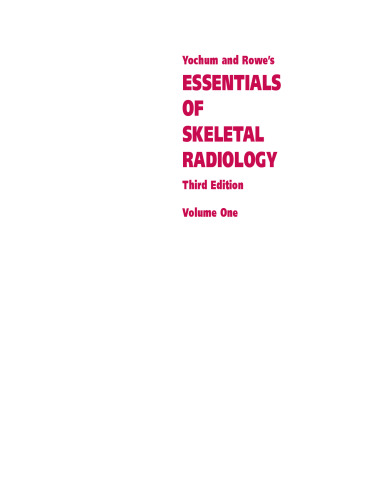 Essentials of Skeletal Radiology  2 Vol. Set