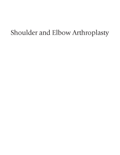 Shoulder and Elbow Arthroplasty