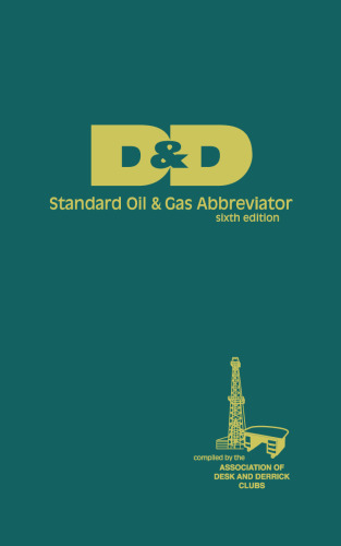 D&D Standard Oil & Gas Abbreviator, 6th Edition