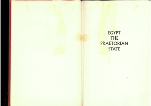 Egypt, the Praetorian State