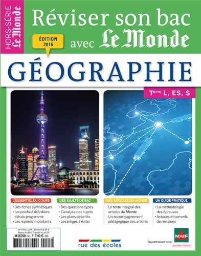 Géographie Terminale, séries L, ES, S