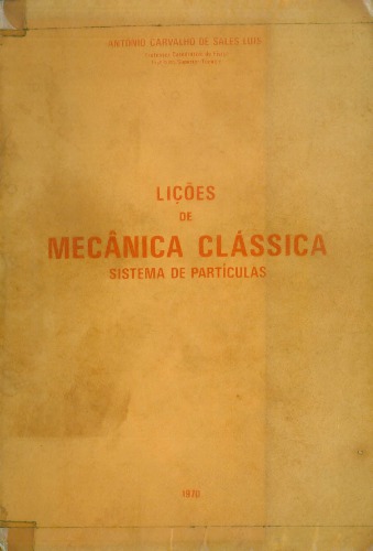 Licoes de Mecanica Classica - Sistemas de Particulas