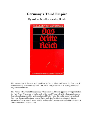 Germany’s Third Empire