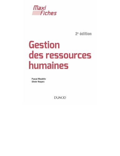 Gestion des Ressources Humaines