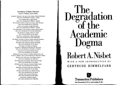 The Degradation of Academic Dogma