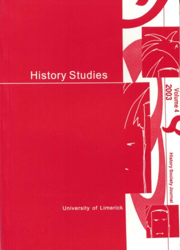 History Studies : University of Limerick History Society Journal