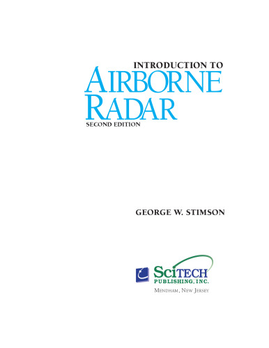 Introduction to Airborne Radar