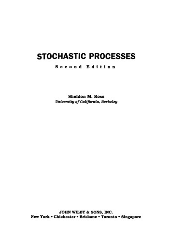 Stochastic Processes