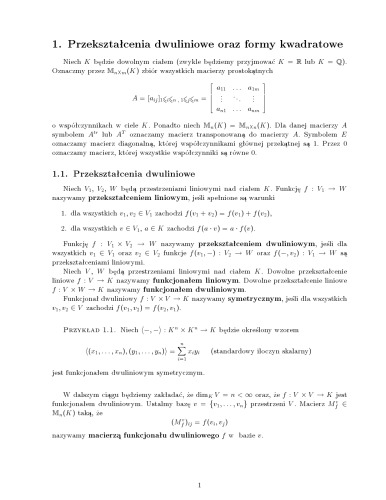 PdW - Grafy oraz formy kwadratowe