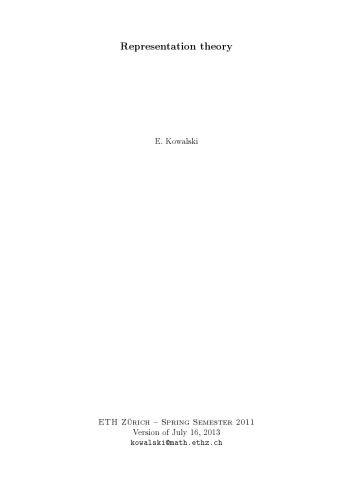 Representation theory