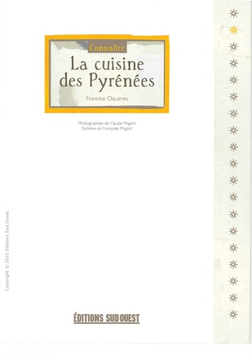 Connaitre la cuisine des Pyrenees