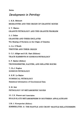 Kimberlites: Proceedings of the Third International Kimberlite Conference