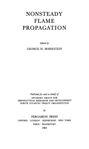 Nonsteady Flame Propagation