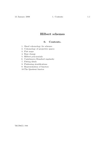 Hilbert schemes