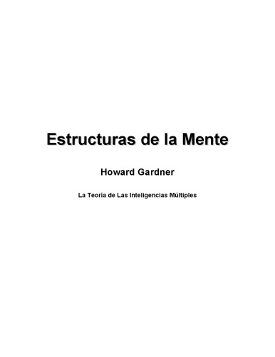 Teoría de las inteligencias múltiples