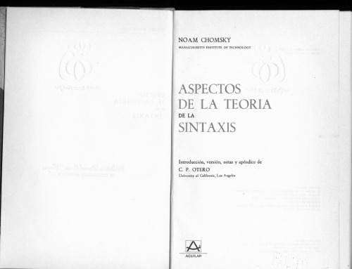 Aspectos de la teoría de la sintaxis