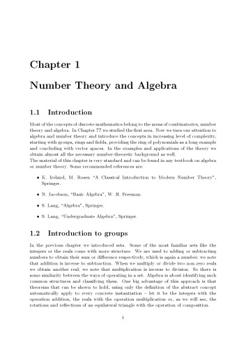 Number theory and algebra