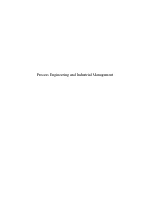 Process Engineering and Industrial Management (ISTE)