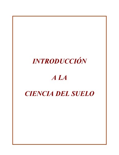 Introducción a la ciencia del suelo