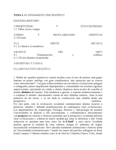 Génesis y evolución del análisis científico