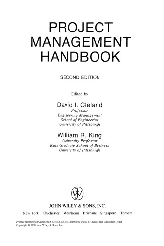 Project management handbook
