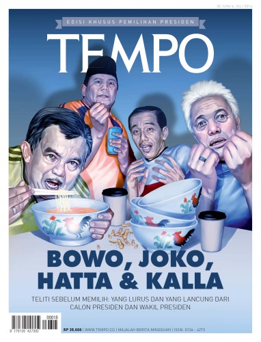 Majalah Tempo - 30 Juni 2014: Bowo, Joko, Hatta & Kalla