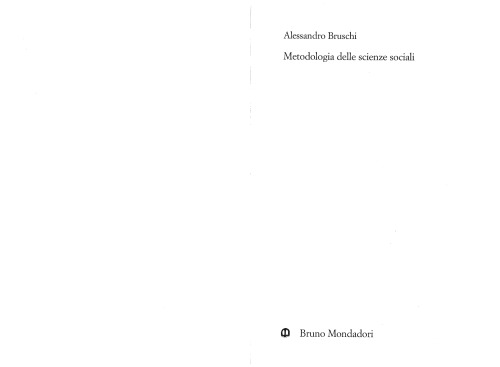 Metodologia della scienza sociali