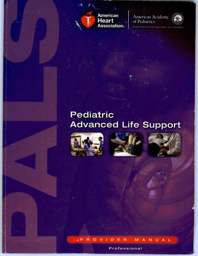 Pediatric Advanced Life Support Provider Manual