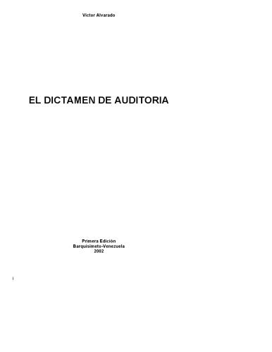 El dictamen de auditoría