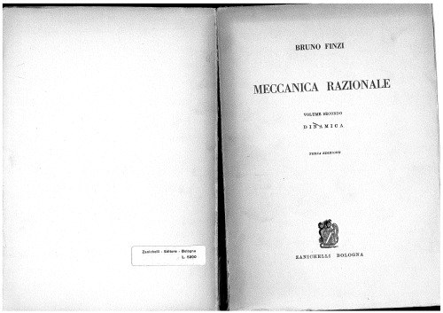 Meccanica Razionale - Volume secondo