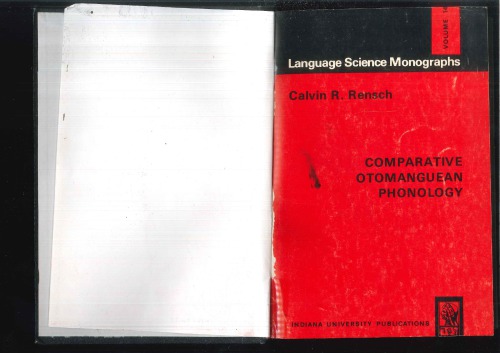 Comparative Otomanguean Phonology