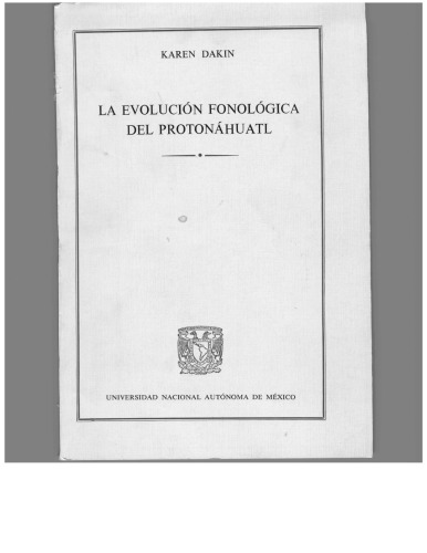 La evolución fonológica del protonáhuatl