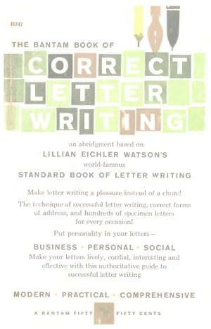 The Bantam Book of Correct Letter Writing