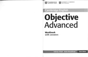 Objective Advanced Workbook with Answers with Audio CD