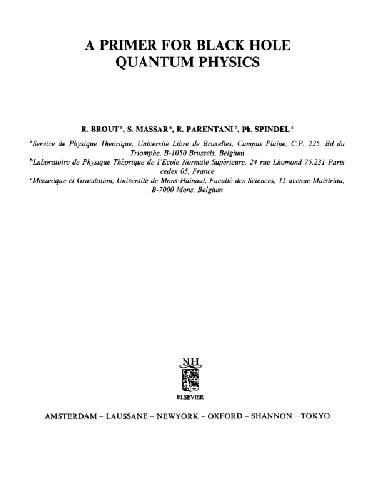Primer for black hole quantum physics
