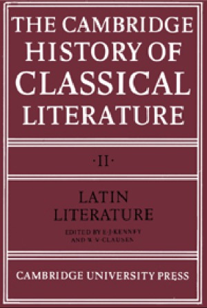 The Cambridge History of Classical Literature Vol. 2  Latin Literature