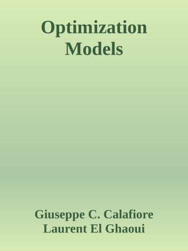 Optimization Models
