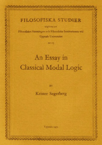 An Essay in Classical Modal Logic