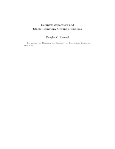 Complex Cobordism and Stable Homotopy Groups of Spheres