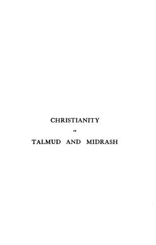 Christianity in Talmud and Midrash