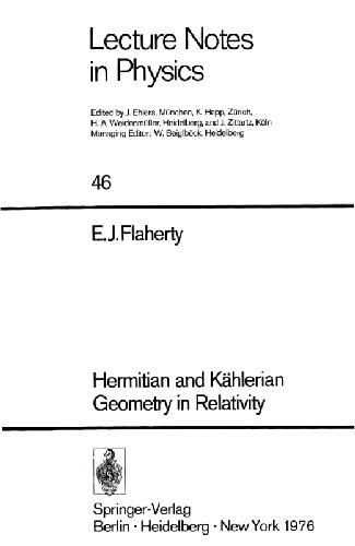 Hermitian and Kaehlerian geometry in relativity